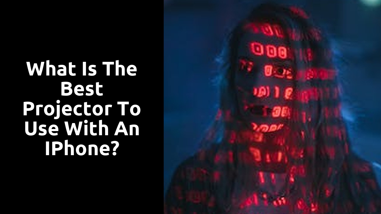 What is the best projector to use with an iPhone?